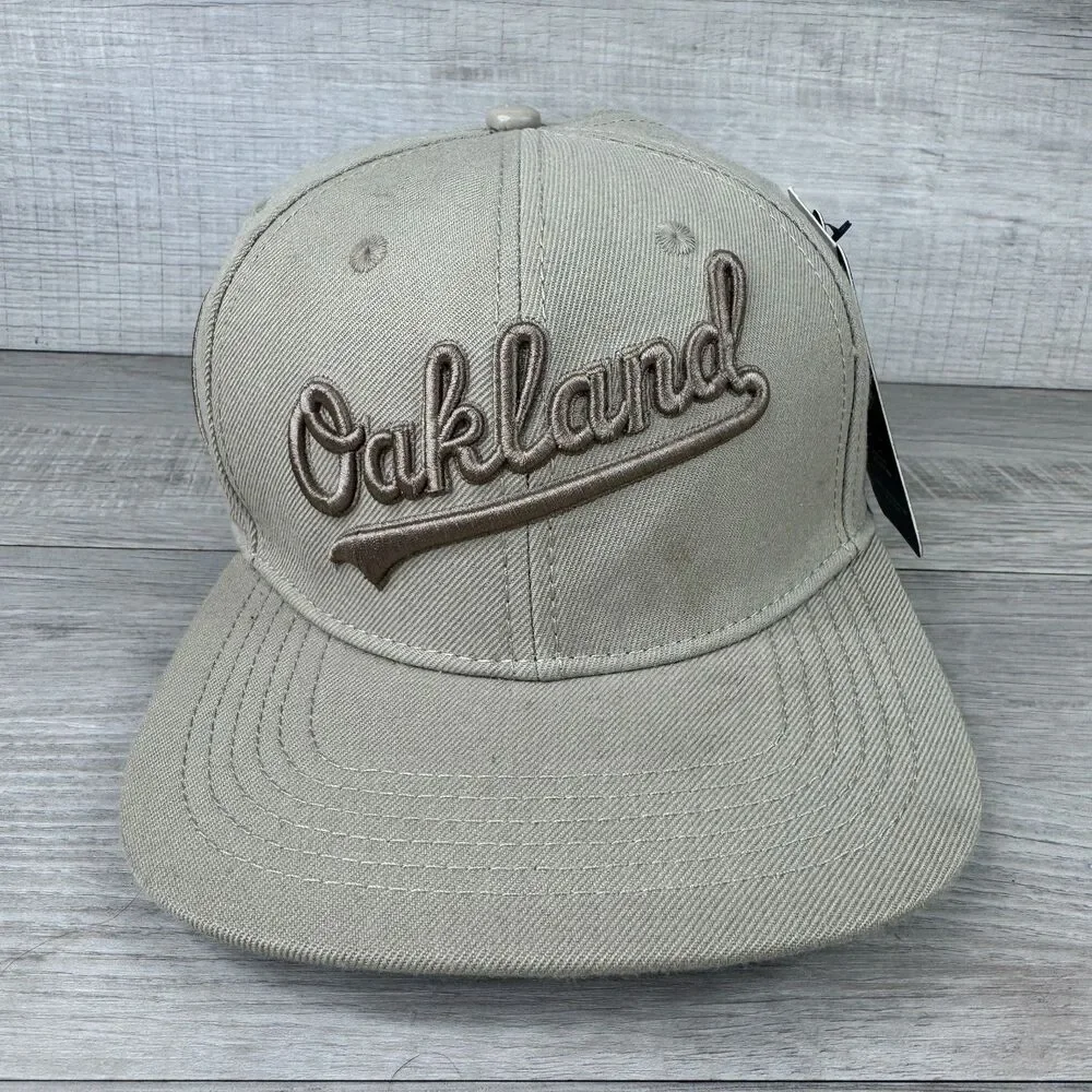 Pro Standard Oakland Athletics Baseball Cap Mens One Size Taupe Snapback Hat